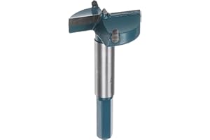 HARFINGTON Forstner Drill Bit 42mm (1-21/32") Carbide Forstner Bits Wood Hinge Hole Opener Cutter with Hex Shank for Woodwork