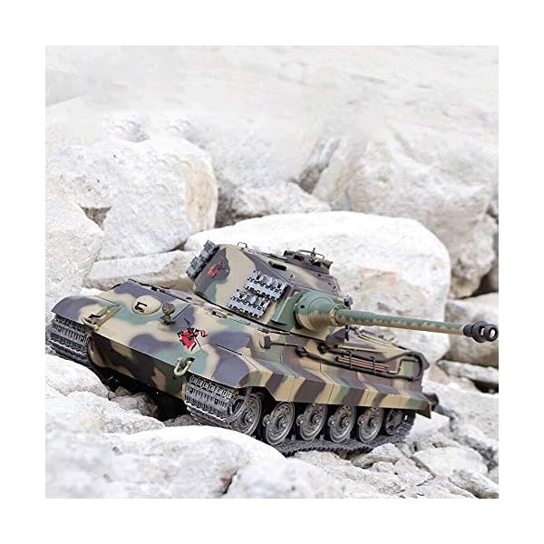 SSBH Deutscher Tiger King Heavy Panzer, Erwachsener RC Professional Spielzeug, 2,4 GHz Fernbedienung Offroad-Fahrzeug… – Bild 5