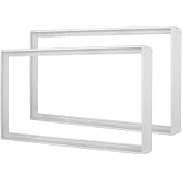 2 Pcs 4x2FT Aluminum Surface Mount Kit for LED Flat Panel Light, Surface Mounting Bracket Kit, 48"x 24" Ceiling Light Frame, Good for Panel and Drop Ceiling Troffer Light Fixtures