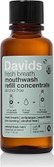 Davids Fresh Breath Mouthwash Kit, Non-Burning, Alcohol-Free, Fluoride-Free, Sulfate-Free, Gum and Mouth Detox, Antiplaque, R