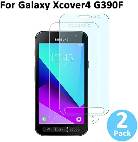 Touching Screen Protector Tempered Glass Screen Film for Samsung Galaxy Xcover 4 G390F 5.0" 9H Glass Anti Fingerprints,oil coating, ultra clear [2 Pack]