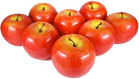 Amazon Gucra りんご 本物そっくりな模型 8個セット 食品サンプル 果物模型 赤ii 軽量 プラモデル 通販