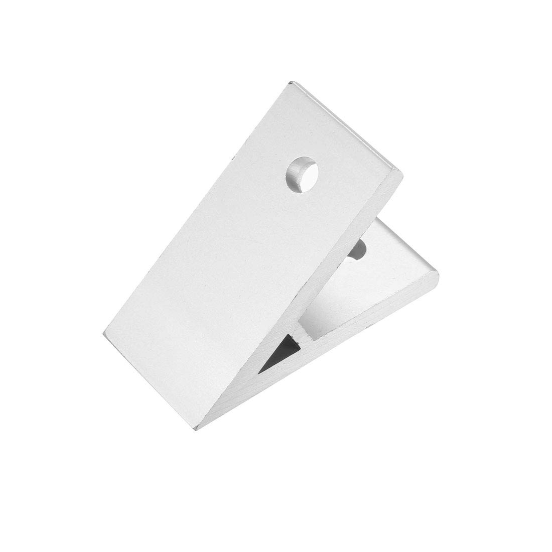 sourcing map 3030 Aluminum Corner Brackets Profile Corner Joint Connectors Corner Braces (45 Degree Angle) 2Pcs