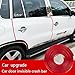 Door Edge Guard, Car door edge Protected Lining , U-edge trimming rubber seal protector car protection door side Molding Seal Protector,Suitable for most cars, no glue required（(16Ft ) red）