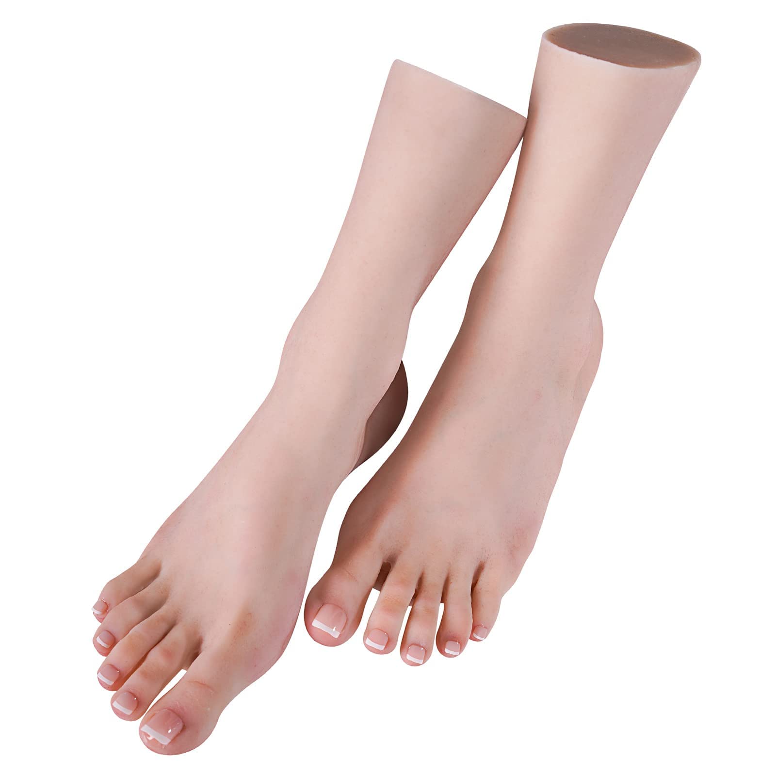 Cyomi Silicone Mannequin Foot Silicone Hand Model Realistic Soft Manikin Foot Model Female Size for Painting Teaching Arts Drawing Sketching Jewelry Display -Right Foot