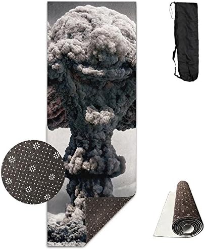 Gorgeously Non Slip Yoga Mat Explosion Effect Premium Printed 24 X 71 Inches Great For Exercise Pilates Gymnastics Carrying Strap