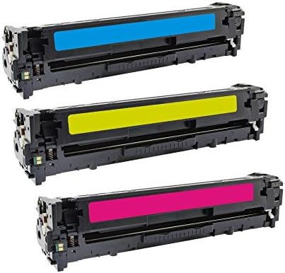 ADE Products Compatible Replacements for HP 128A 3-pack Cyan Magenta Yellow, HP CF371AM, CE321A, CE322A, CE323A for HP Color LaserJet CM1415, CP1525, CP1525nw, CP1525nw, CM1415fnw Printers