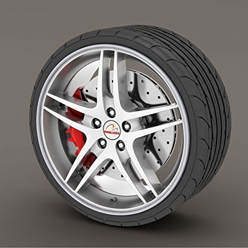 Rimblades SS5132 Ultra Silver Alloy Wheel Protection For Cars And Other Vehicles - Universal Easy Fit Self-Adhesive Up to 22 Inch