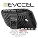 Moto E2 Case, Evocel [Kickstand] [Dual Layer] [Easy Grip] [Textured] Heavy Duty Armor for Motorola Moto E (2nd Generation / 2015 Release), Black (EVO-MOTE2-OO01)