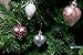 Clever Creations Christmas Heart Ornament Set Small Pink and White Heart with Glitter | Lightweight Shatter Resistant Design | 8 Pack | Festive Holiday Decor | 2