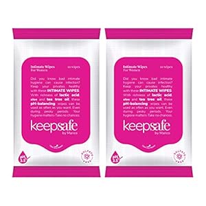 KeepSafe by Marico Intimate Wipes for Women – 10 Wipes (Pack of 2)