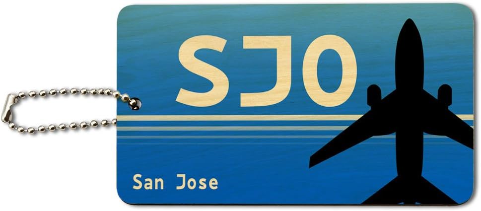 Amazon Co Jp サンホセコスタリカ フアン サンタマリア Sjo 空港コードウッドidカード荷物タグ 車 バイク