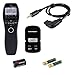 Neewer 320ft/100m LCD Display Shutter Release Wireless Timer Remote Control 2.4G 32CH Transmitter Receiver for Sony a900 a850 a400 a77 a33 a37, Konica Minolta DIMAGE a2 a1 7i 5 3 DYNAX 7D and More