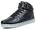 ToLFE Women Men High Top USB Charging LED Glow Shoes Flashing Sneakers Black Black 8 B(M) US