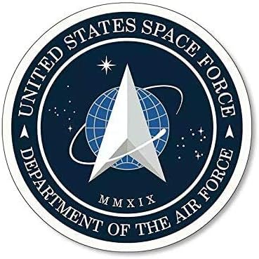 Amazon Com Official Round Us Space Force Logo Sticker Dept Of Air Force Trump Insignia Seal Computers Accessories