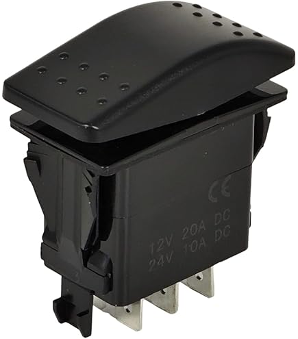 XYZIL 6 Pin (ON)-Off-(ON) Momentary Rocker Switch VLD1S00B