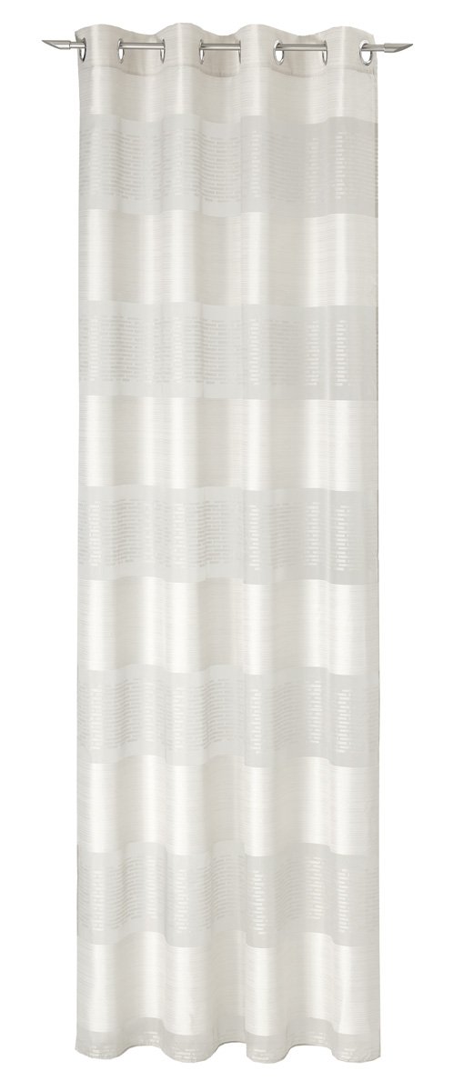 Deko Trends Dallas 6237127 70 Fabric Wool White Eyelet Curtain 245 x 144 cm