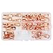 UL Listed Copper Wire Lugs,40pcs Battery Cable Terminal Closed Ends Eyelets Tubular Ring Connectors Assortment Kit-6 Sizes