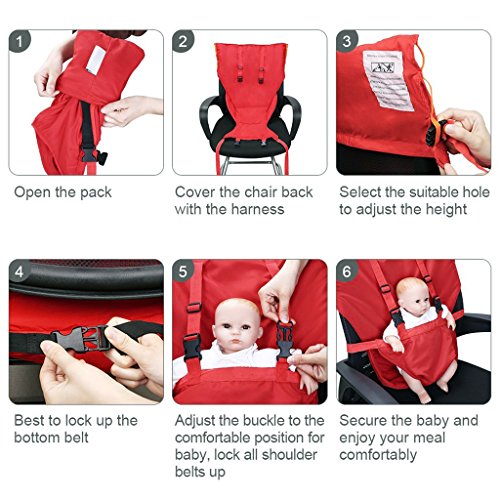 Easy Seat Portable Baby Chair Safety Washable Cloth Harness Travel