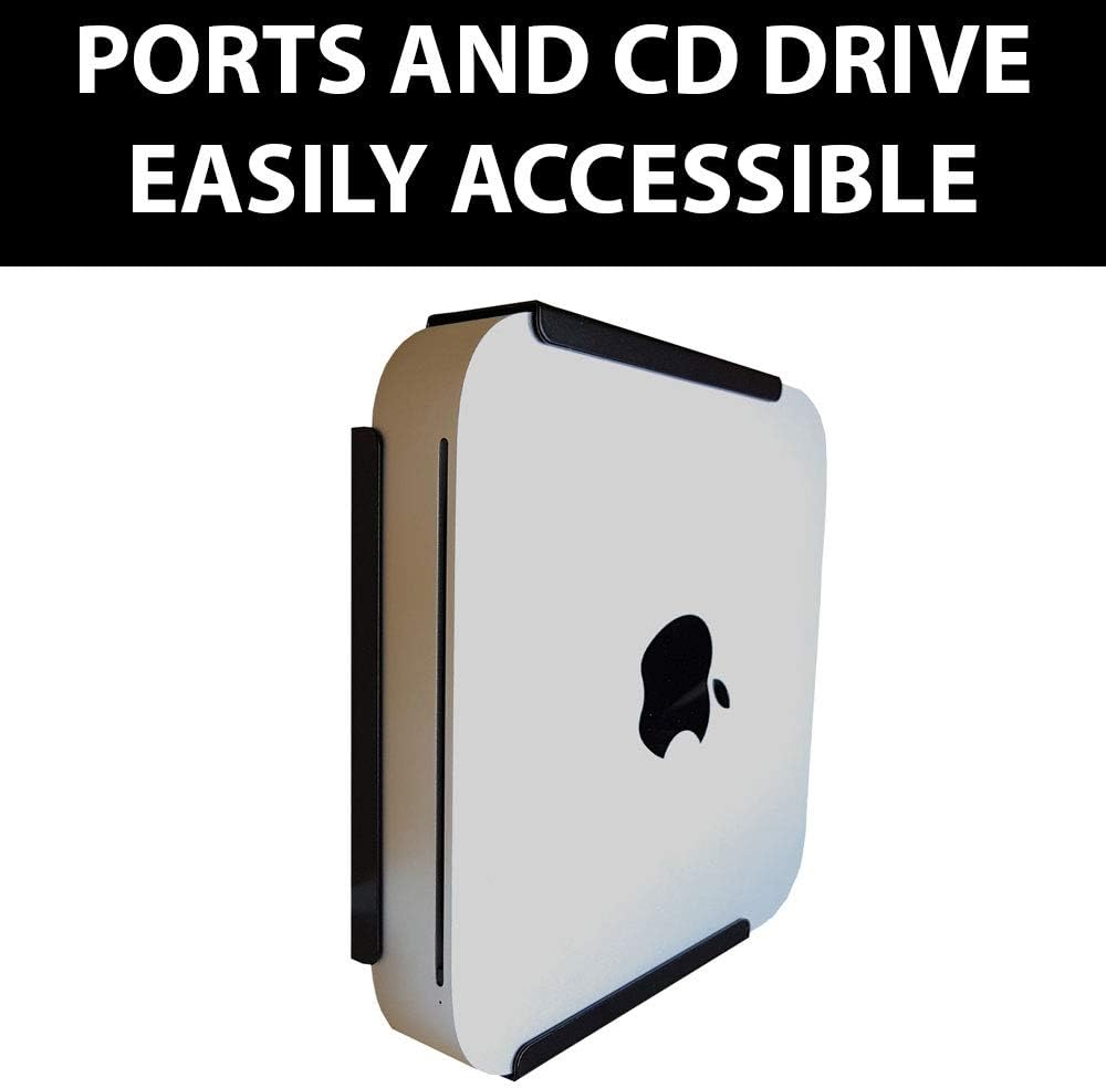 Mac Mini Mount - VESA Compatible Under Desk Mountable & Wall Mounted Bracket - Dynas - Made In The UK (Black) - Image 4