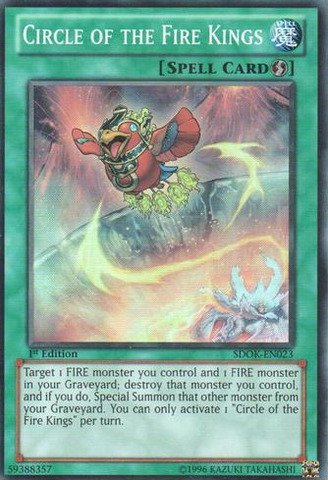 Yu-Gi-Oh! - Circle of the Fire Kings (SDOK-EN023) - Structure Deck: Onslaught of the Fire Kings - 1st Edition - Super Rare