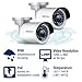 TRENDnet Indoor/Outdoor 1.3 Megapixel HD PoE IR Bullet Style Network Camera Twin Pack, Digital WDR, 720p, IP66 Rated Housing, 100ft. Night Vision, TV-IP320PI2K