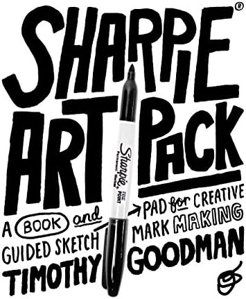 Sharpie Art Pack: A Book and Guided Sketch Pad for Creative Mark Making Hardcover – April 1, 2016