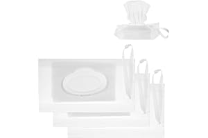 CykTxei 4Pcs Portable & Refillable Wet Wipe Pouch Dispenser, Reusable Eco-Friendly Baby Wipes Holder with Moisture Lock, Trav