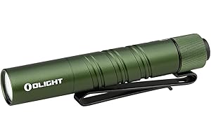 OLIGHT I3T 2 EOS Pocket EDC Flashlight, 200 Lumens Compact Bright Handheld Flash Lights, Dual-Output Tail Switch with AAA Battery and Two-Way Pocket Clip for Camping and Hiking (OD Green)