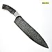 Poshland BBC-654, Handmade Damascus Steel 12 Inches Full Tang Chef Knife with Stainless Steel Bolster Blank Blade