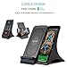 Wireless Smart Charger QI Certified Fast Wireless Charging Stand with Cooling Fan Phone Holder for Samsung Galaxy S9 S9 Plus Note 9 Note 8 S7 for iPhone X 8/8 Plus and all QI-Enabled Devices