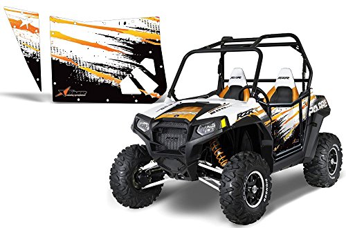 AMR Racing Polaris RZR 800 Blingstar Robby Gordon Orange Graphics Kit for Pro Armor Doors