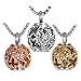 Valyria Cremation Jewelry Urn Pendant Necklace with Hollow Diamond Butterfly Beads Engraved 'Always in My Heart'