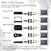 enKo Products Mini Composite HDMI to RCA CVBS AV Converter (Input: HDMI; Output: AV) for VCR DVD 720P 1080P