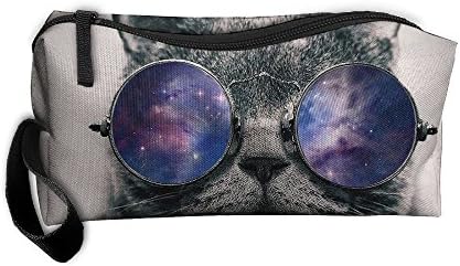 Cat With Glasses Pouches - Compact Water-resistant Multi-purpose Tactical EDC Utility Gadget Gear Hanging Waist Bags