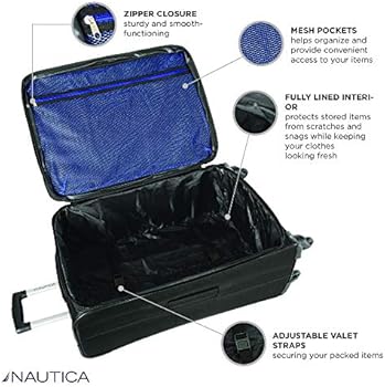nautica 5 piece luggage set