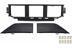 Front Bumper Guards Pads & Lower Center Cover Fit For 2021-2024 Ford F-150, Guards Inserts End Caps Cover& Front Bumper Grill