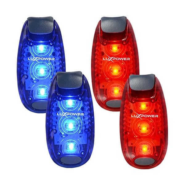 Safety-Light-4-Pack-for-Runners-Bikes-Dogs-Kids-Boats-Best-LED-Lights-FlashingWarning-Strobe-Reflective-High-Visibility-All-Weather-Clip-Light-for-Running-Walking-Jogging