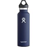 Hydro Flask Vacuum Insulated Stainless Steel Water Bottle, Standard Mouth w/Loop Cap