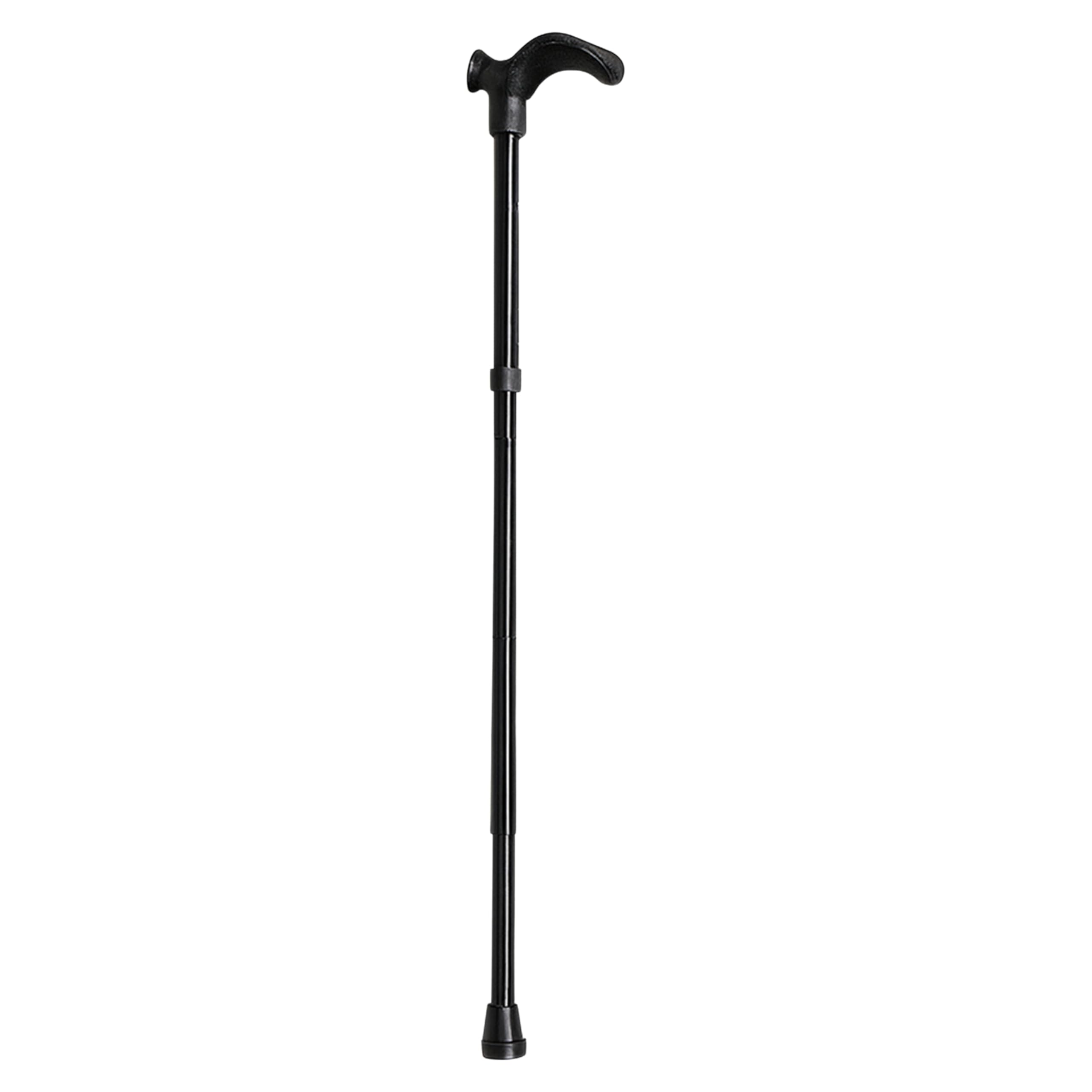 Days Contoured Grip Sticks, Walking Stick with Comfortable Grip for Enhanced Support, Features Central Handle Positioning to Reduce Wrist Strain, Non-Folding, 738-955MM - Left, Black