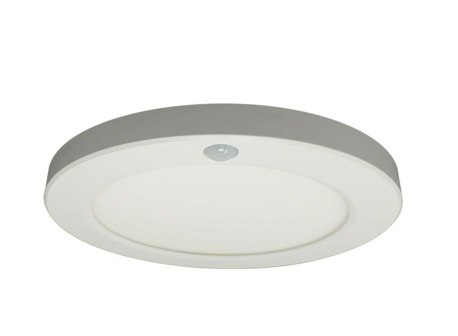 UKEW 18W PIR Ceiling Panel Light - LED Round Flush Recessed Surface Mounted Motion Sensor CCT and Time Adjustable - Kitchen Indoor Lighting Fixtures