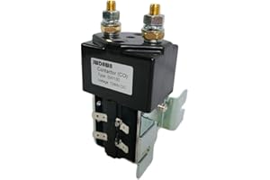 JWDAWN SW180 12V 24V 36V 48V 72V 80V 200A DC Contactor 12 24 36 48 72 80 Volt 200 Amp Solenoid Switch Relay for Electric Vehi