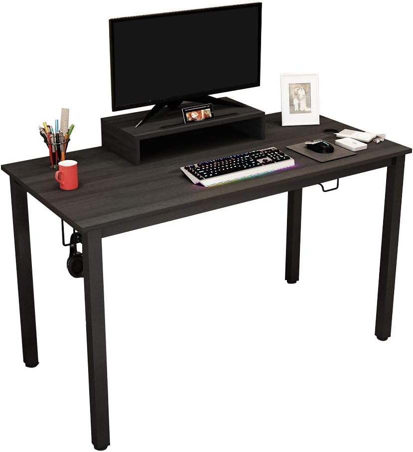 Sogesfurniture Bureau Pour Ordinateur De Jeu Table De Jeu Pc 120x60 Cm Ergonomic Gaming Table Bureau Gaming Avec Grande Surface De Jeu Noir Bheu Ac14cb Bureau Bureaux Et Postes De Travail