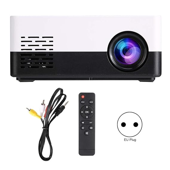 ASHATA Mini Proyector Portátil para Niños, HD 1080P Hogar Manual ...