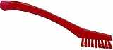 Vikan 44014 Very Hard Detail Brush Red 205mm Length 20mm Width 40mm Height view 2