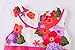 Bonny Billy Girls' Round Neck Sleeveless Floral Printed Cotton Dress with Sash