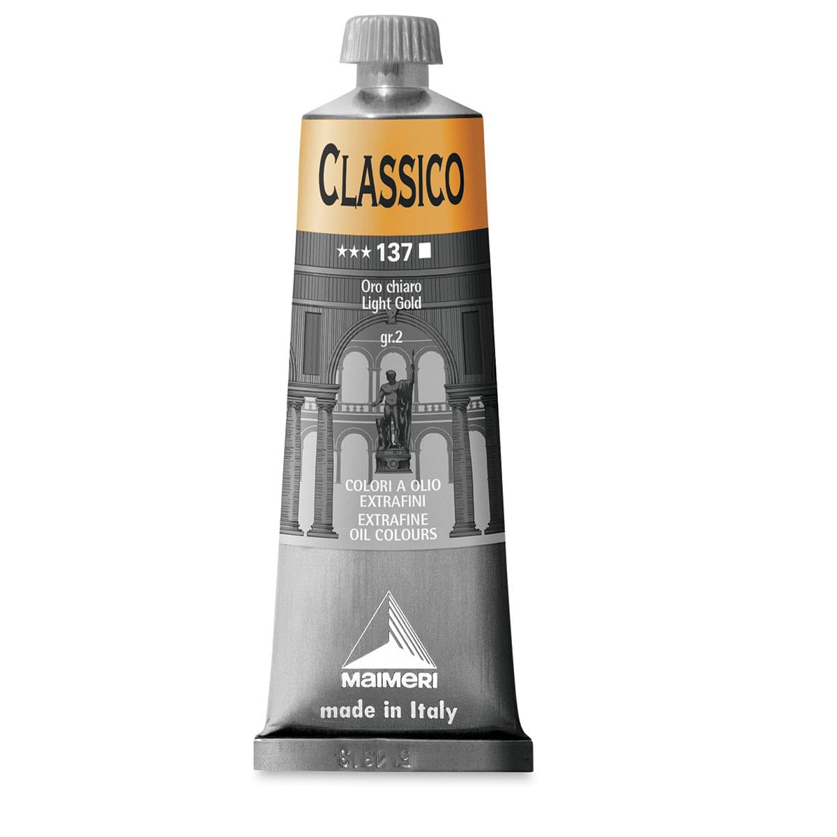 MAIMERI Classico 60 ml, Extra Fine Artist Oil Colour, Shade Light Gold — image 1