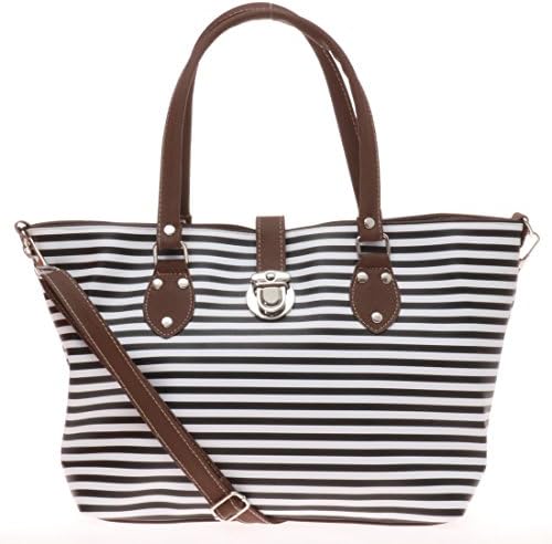 Twinya Women's Designer PU Leather Tote Hobo Handbags Medium Dark Brown