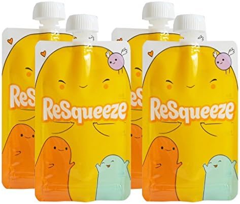 Resqueeze Reusable Food Pouch 6 oz by ReSqueeze