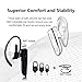 Glazata Wireless Earphone, Qualcomm 3020 Smart chip 20 Hrs Talktime with Microphone, Noise Cancelling, Handsfree Driving Headset, Compatible with Cell Phone iPhone Android PC 「EC200 Black」